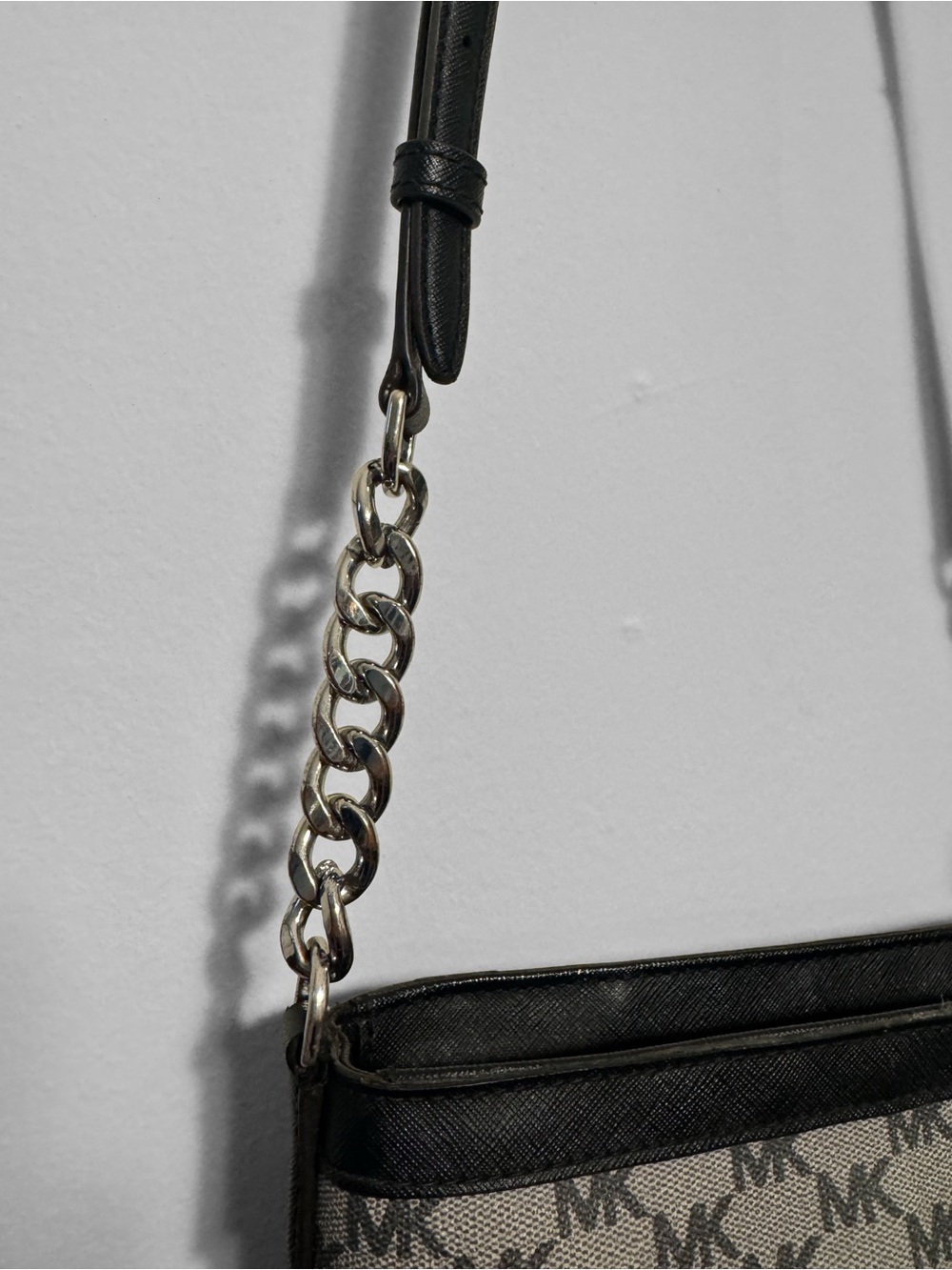 Michael Kors Monogram Chain Crossbody Bag - Picture 3 of 12